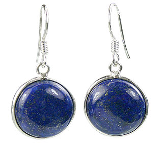 Design 16168: blue lapis lazuli contemporary earrings
