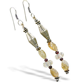 Design 16377: yellow citrine earrings