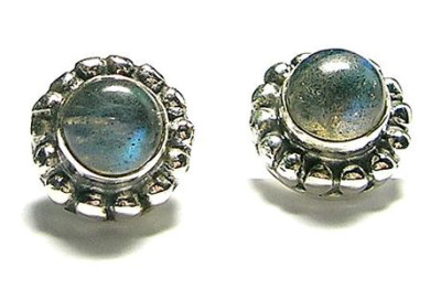 Design 1667: green,blue labradorite earrings