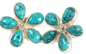 Design 16790: blue turquoise earrings