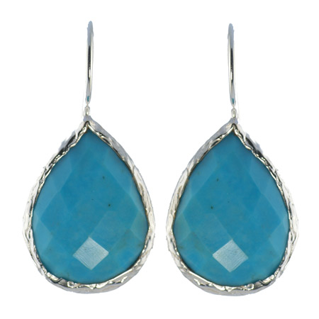 Design 18610: blue turquoise earrings