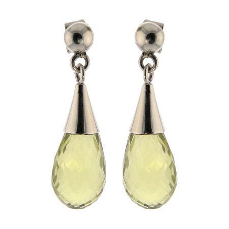 Design 18702: yellow quartz earrings