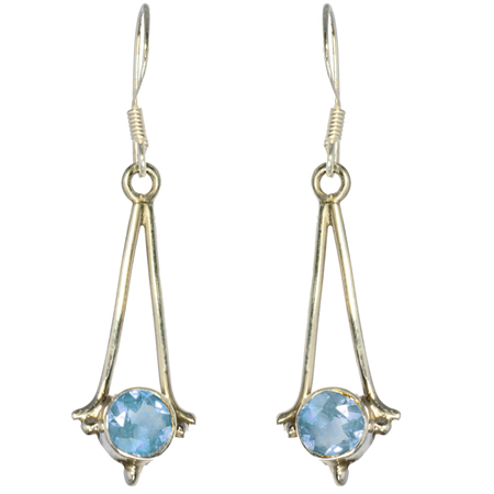 Design 18760: blue topaz earrings