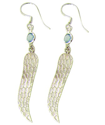 Design 21052: blue topaz earrings