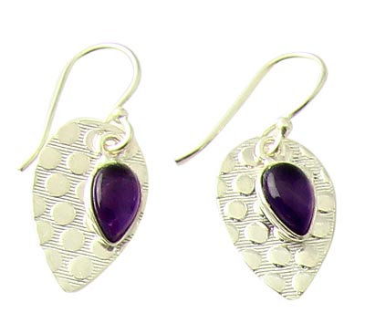 Design 21058: purple amethyst earrings