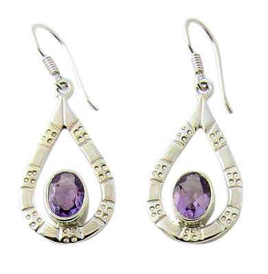 Design 21066: purple amethyst earrings