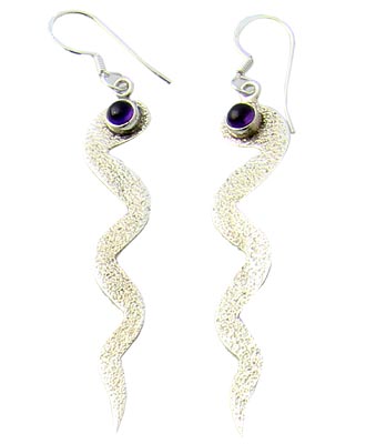 Design 21070: purple amethyst earrings