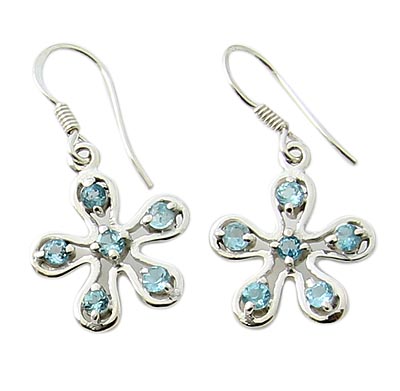 Design 21091: blue topaz earrings