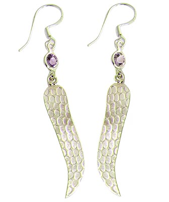 Design 21113: purple amethyst earrings