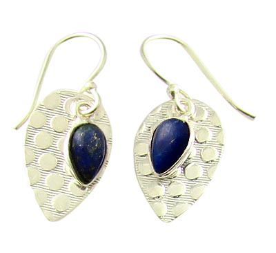 Design 21118: blue lapis lazuli earrings