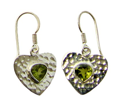 Design 21121: green peridot earrings