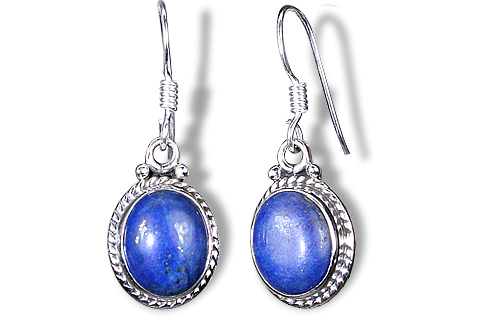 Design 3000: blue lapis lazuli contemporary earrings