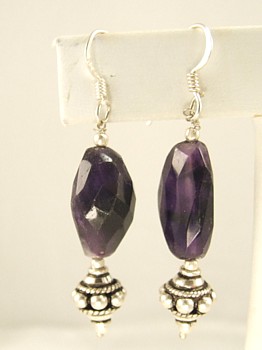Design 3045: purple amethyst earrings