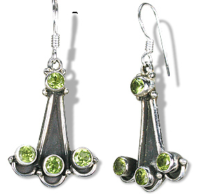 Design 538: green peridot earrings