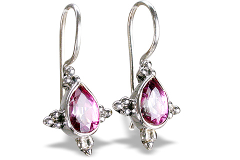 Design 6016: pink pink topaz earrings