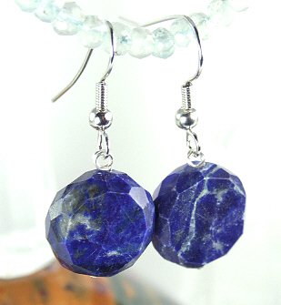 Design 6302: blue lapis lazuli earrings
