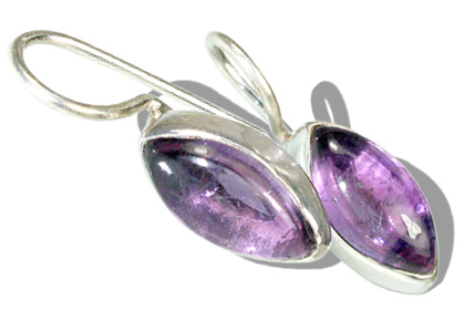 Design 6333: purple amethyst drop earrings