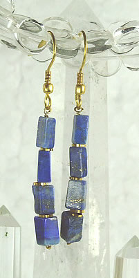 Design 6375: blue lapis lazuli earrings