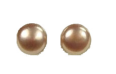 Design 645: pink pearl post, stud, studs earrings