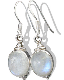Design 656: white moonstone earrings