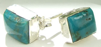 Design 7172: blue turquoise american-southwest earrings