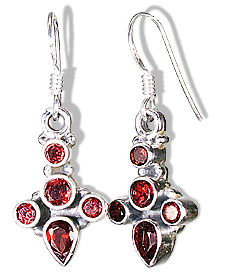 Design 777: red garnet earrings