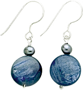 Design 7825: blue kyanite earrings