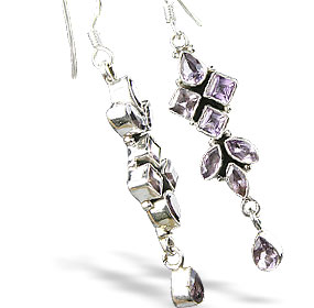 Design 7861: purple amethyst earrings