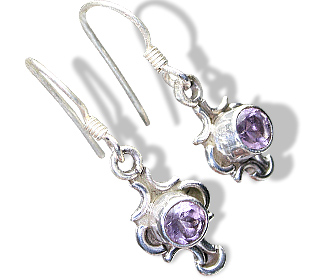 Design 7894: purple amethyst earrings