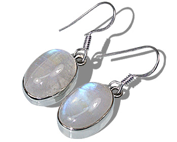 Design 7906: white moonstone contemporary earrings