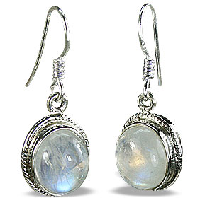 Design 7908: white moonstone earrings