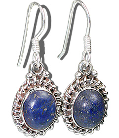 Design 7914: blue lapis lazuli earrings