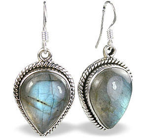Design 7930: blue,green,gray labradorite earrings