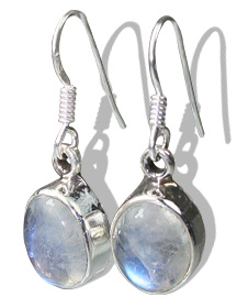 Design 7939: white moonstone american-southwest earrings