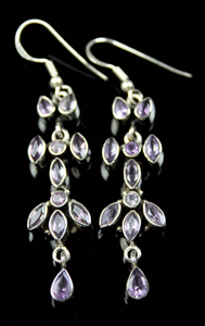 Design 8040: Purple amethyst earrings
