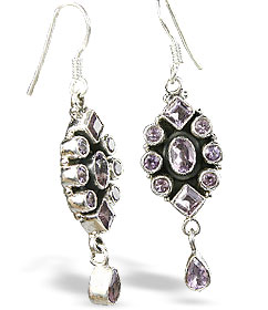 Design 8049: purple amethyst earrings