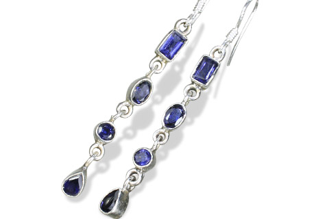 Design 809: blue iolite earrings