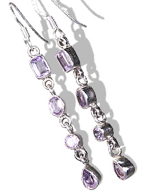Design 810: purple amethyst earrings