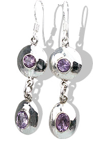 Design 812: purple amethyst earrings