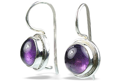 Design 8756: purple amethyst earrings