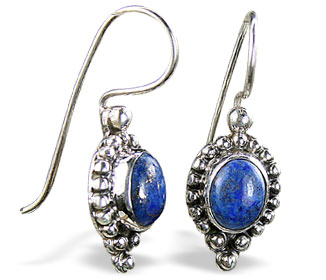 Design 8770: blue lapis lazuli american-southwest, ethnic earrings