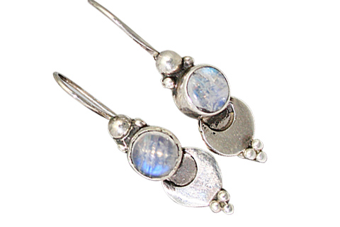 Design 8775: blue,green labradorite ethnic earrings