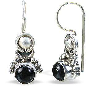 Design 8807: black onyx earrings