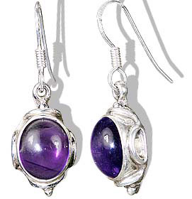 Design 8856: purple amethyst drop earrings