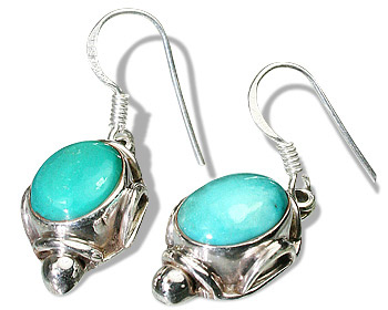 Design 8857: blue,green turquoise earrings