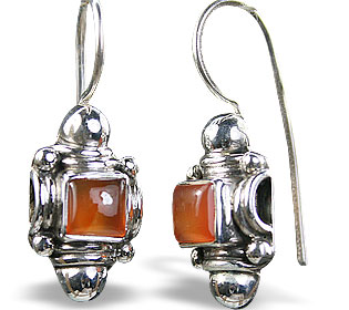 Design 8871: orange carnelian earrings