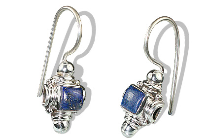 Design 8875: blue lapis lazuli earrings