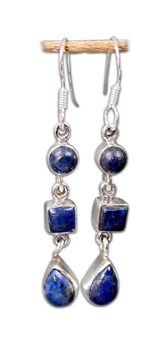 Design 8880: blue lapis lazuli earrings