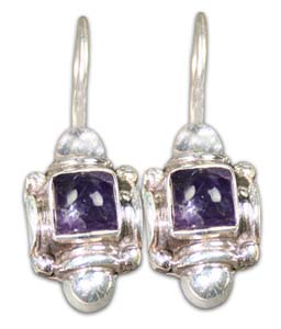 Design 8885: purple amethyst earrings