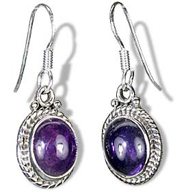 Design 910: purple amethyst earrings